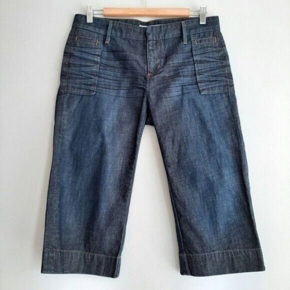 JOE'S JEANS \ Capri Cropped Mid Rise Dark Wash Sz 29 - Picture 3 of 8